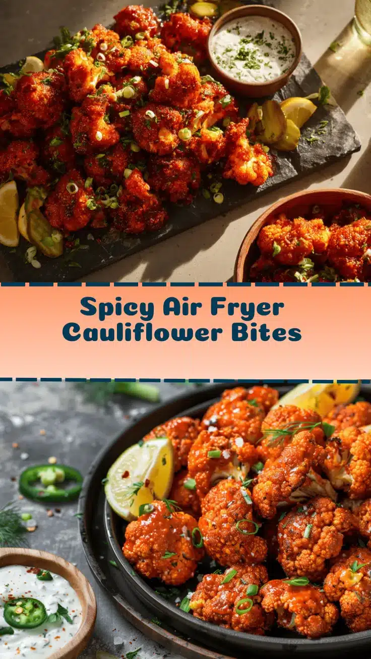 Air fryer Nashville hot cauliflower bites recipe