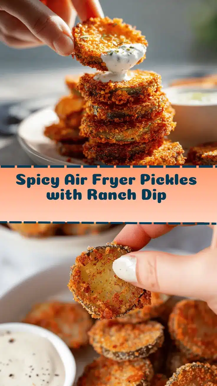 air fryer Nashville hot fried pickles recipe