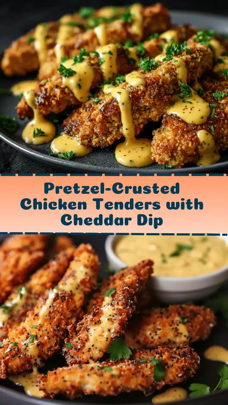 air fryer pretzel-crusted chicken tenders recipe