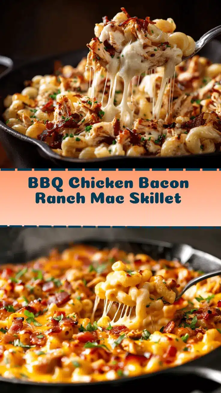 BBQ chicken bacon ranch mac and cheese recipe