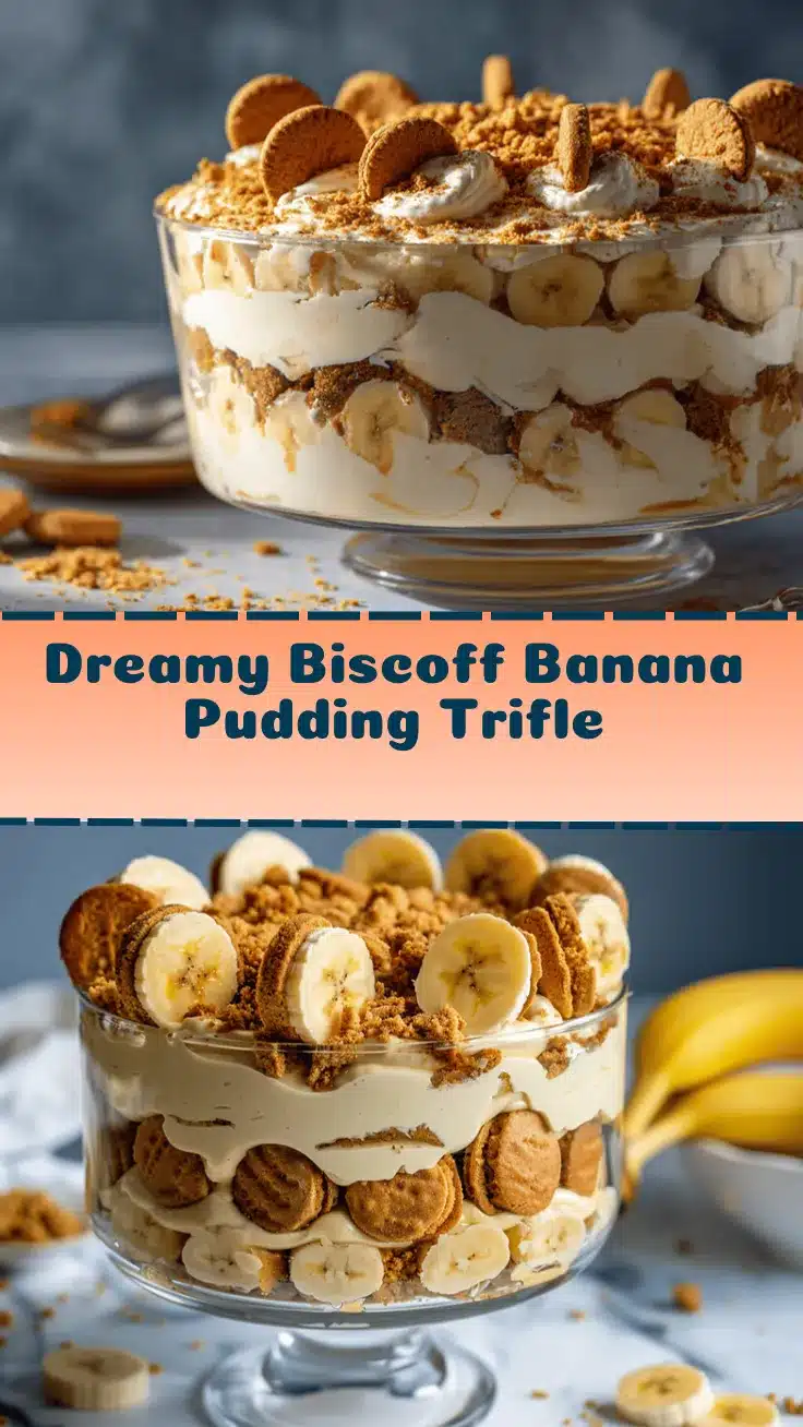 Biscoff banana pudding trifle recipe