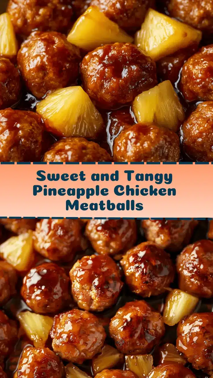 brown sugar pineapple chicken meatballs recipe