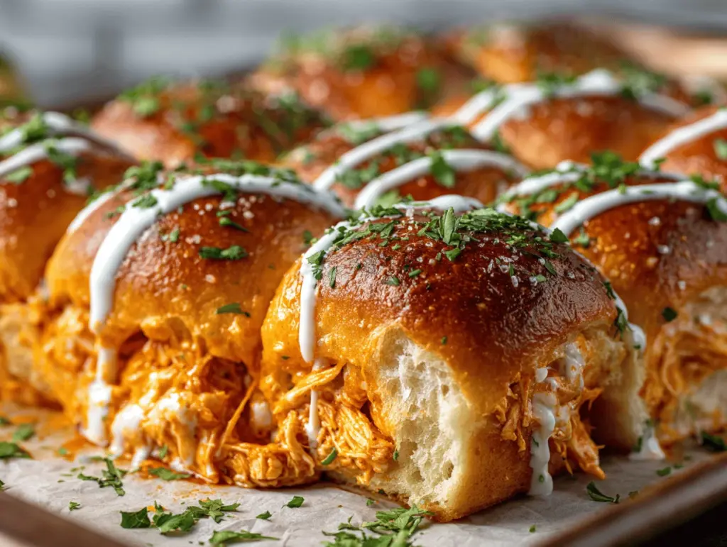 Buffalo Chicken Pull-Apart Sliders - featured image