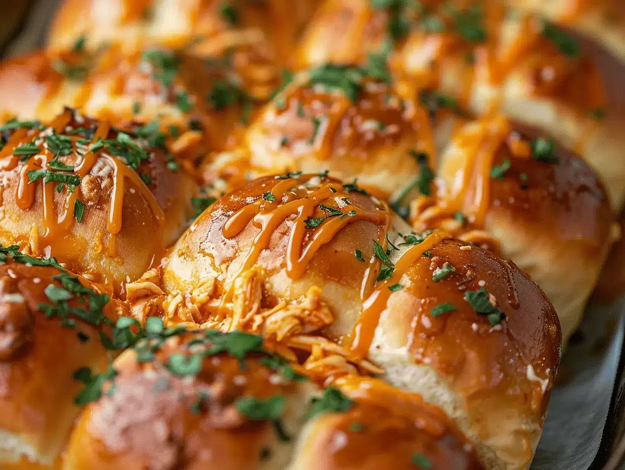 Buffalo Chicken Pull-Apart Sliders preparation steps