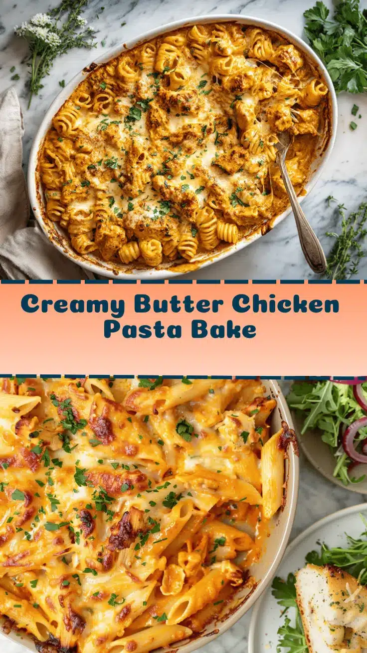 Butter Chicken Pasta Bake recipe