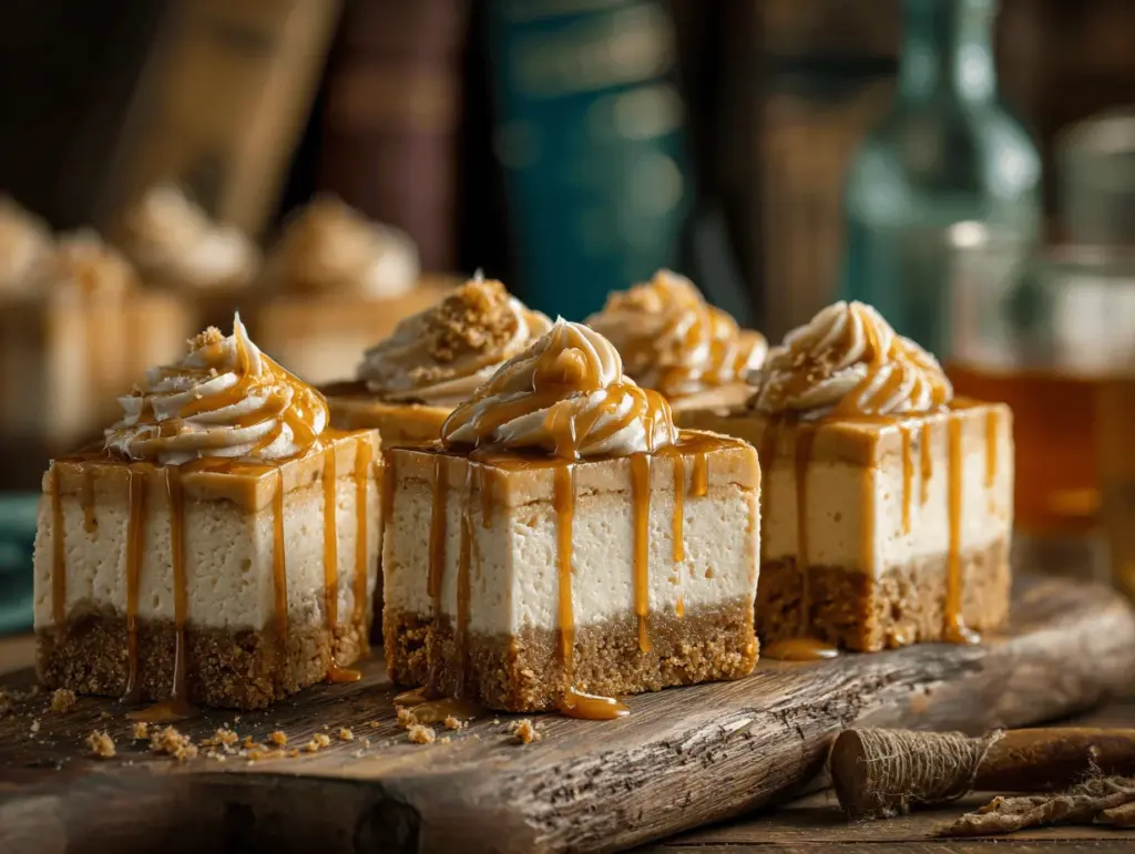 butterbeer cupcake cheesecake bars - featured image