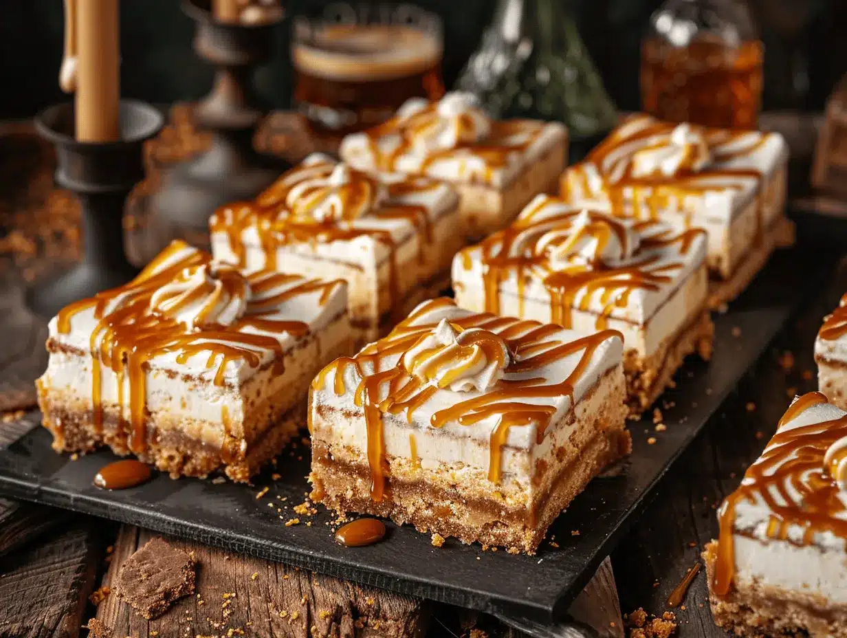 butterbeer cupcake cheesecake bars preparation steps