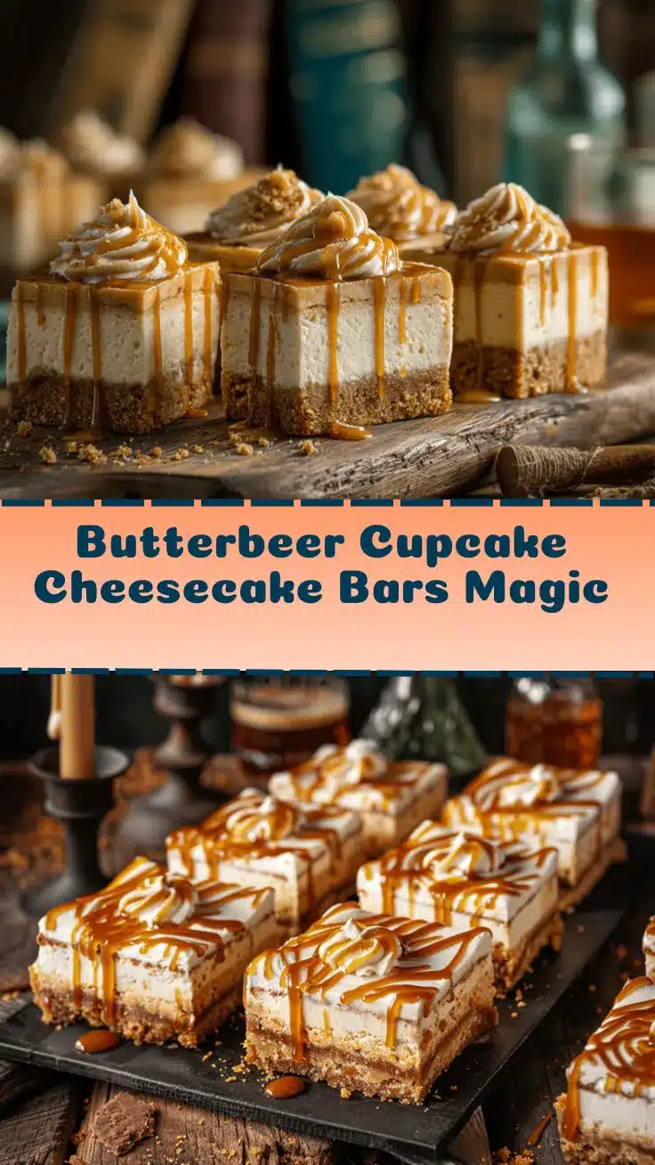butterbeer cupcake cheesecake bars recipe
