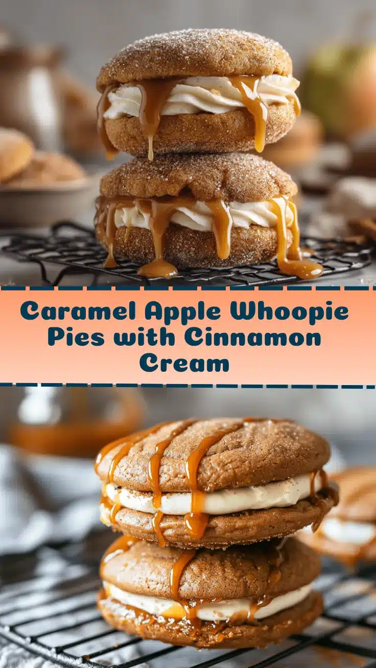 Caramel Apple Cider Whoopie Pies recipe