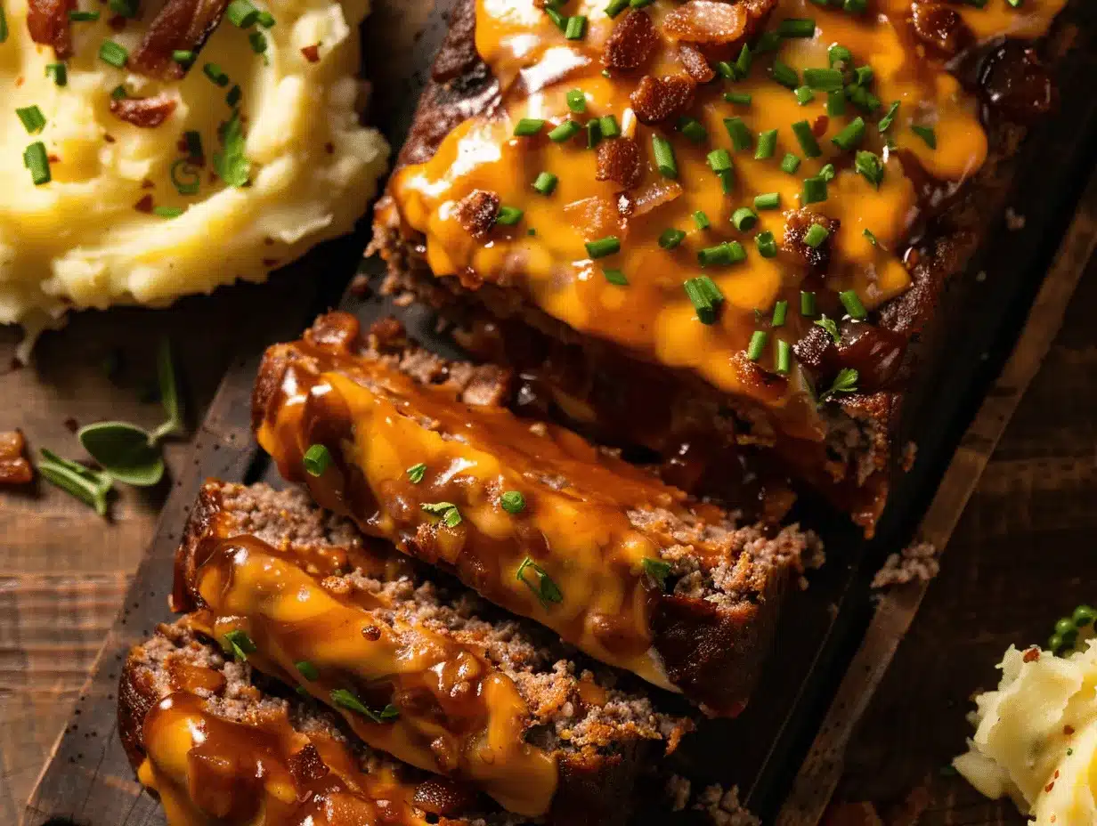 cheesy BBQ bacon meatloaf preparation steps