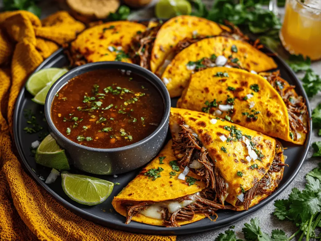cheesy Birria quesadilla tacos - featured image
