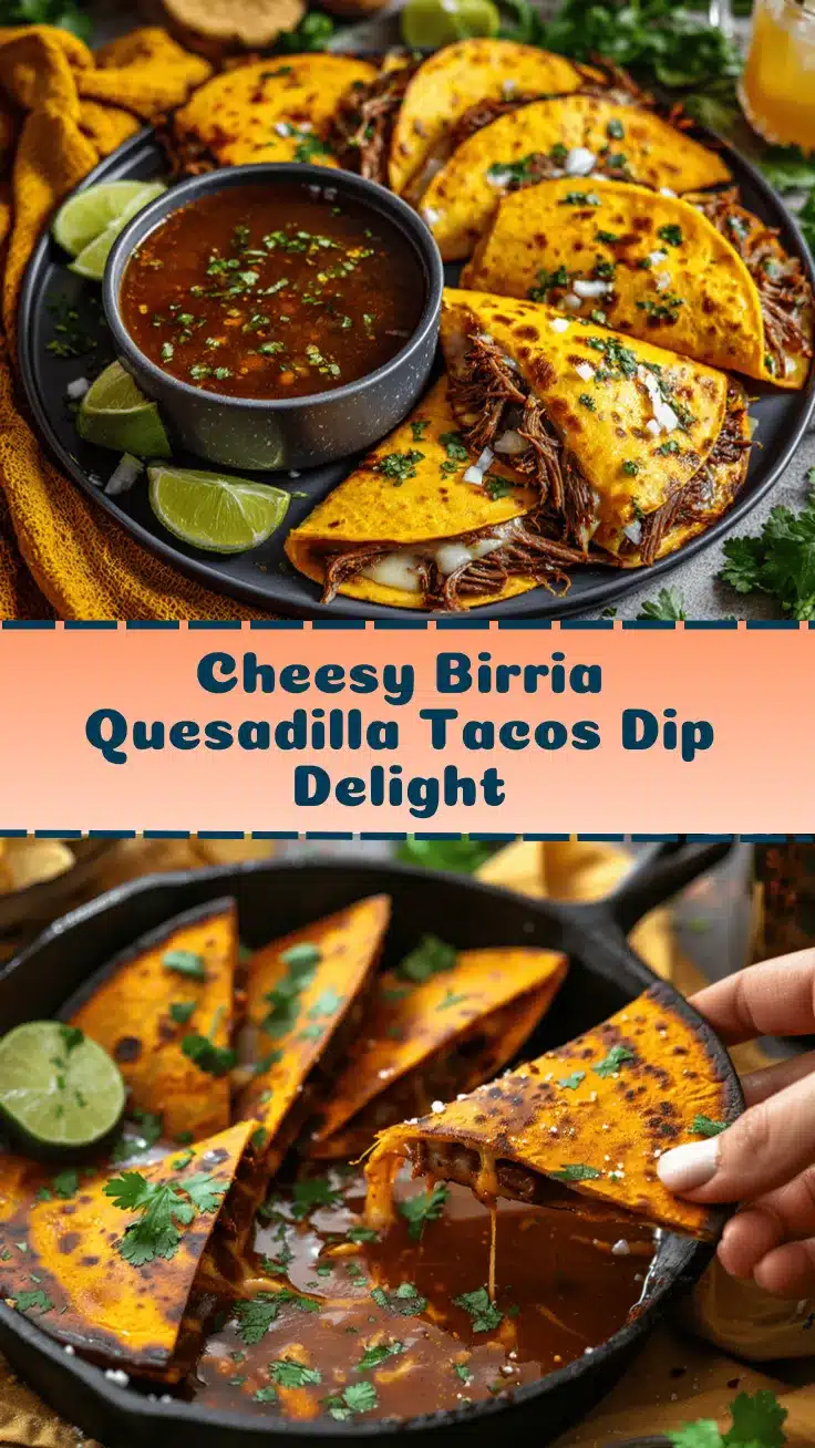 cheesy Birria quesadilla tacos recipe