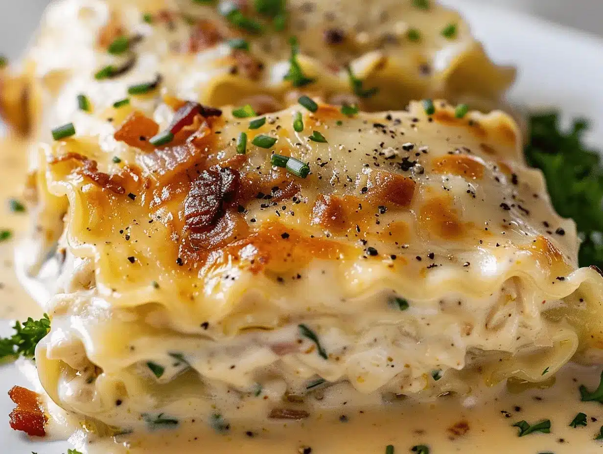 cheesy chicken bacon ranch lasagna rolls preparation steps