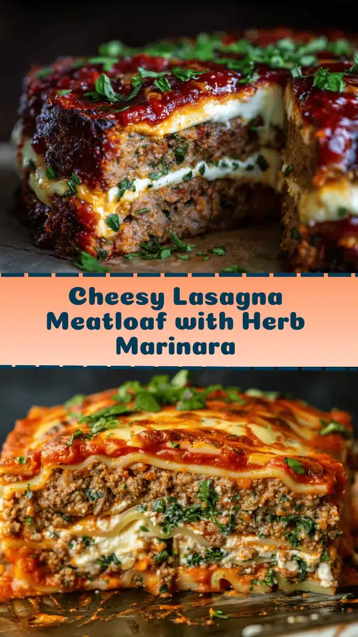 cheesy lasagna-stuffed meatloaf recipe