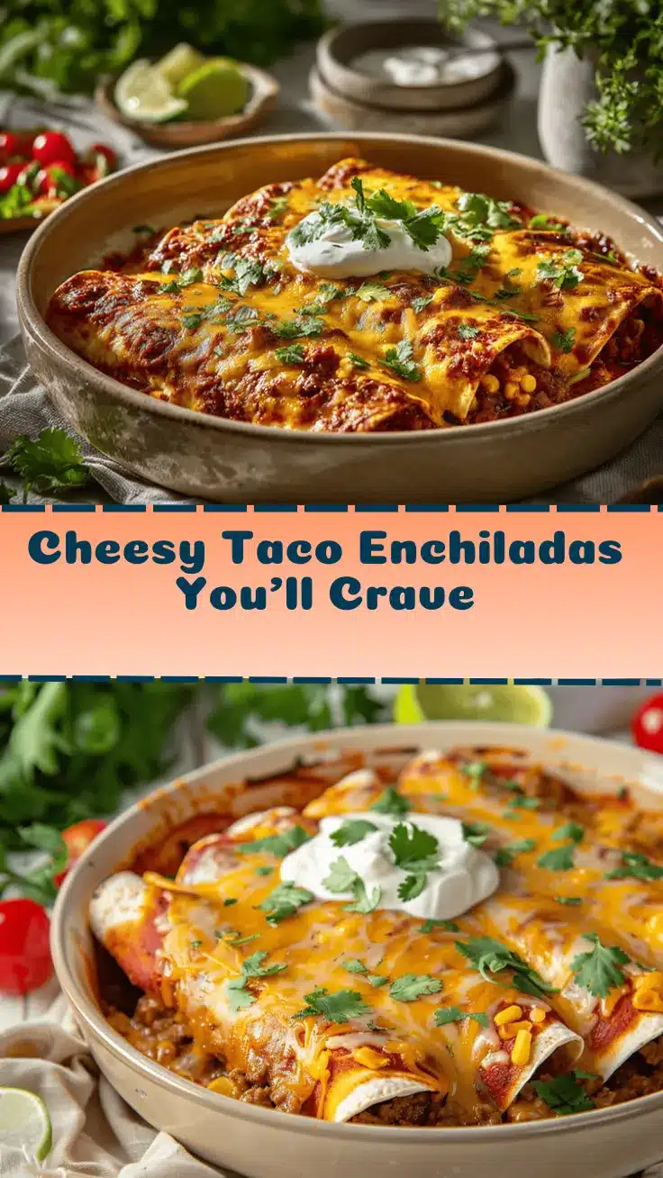 cheesy taco stuffed enchiladas recipe