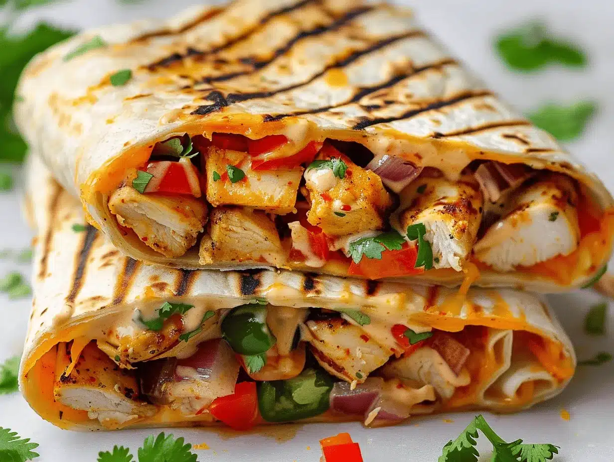 chipotle ranch grilled chicken crunchwraps preparation steps