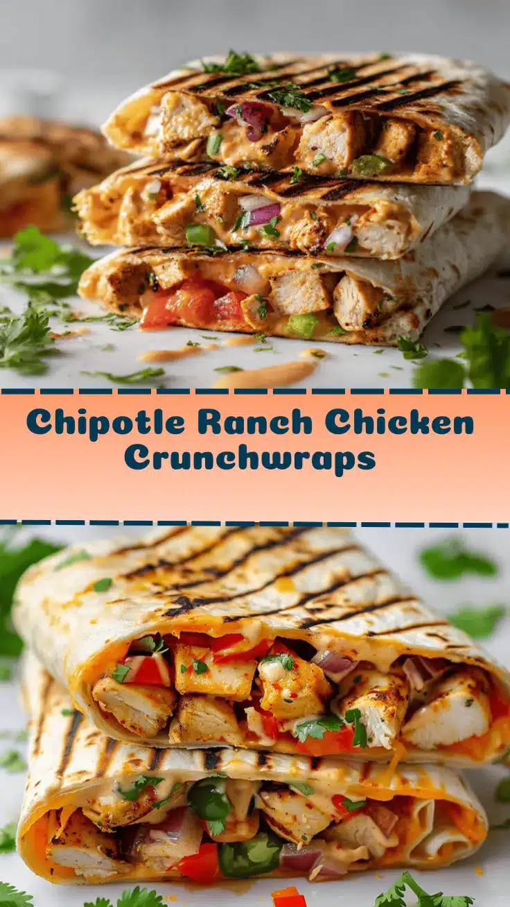chipotle ranch grilled chicken crunchwraps recipe