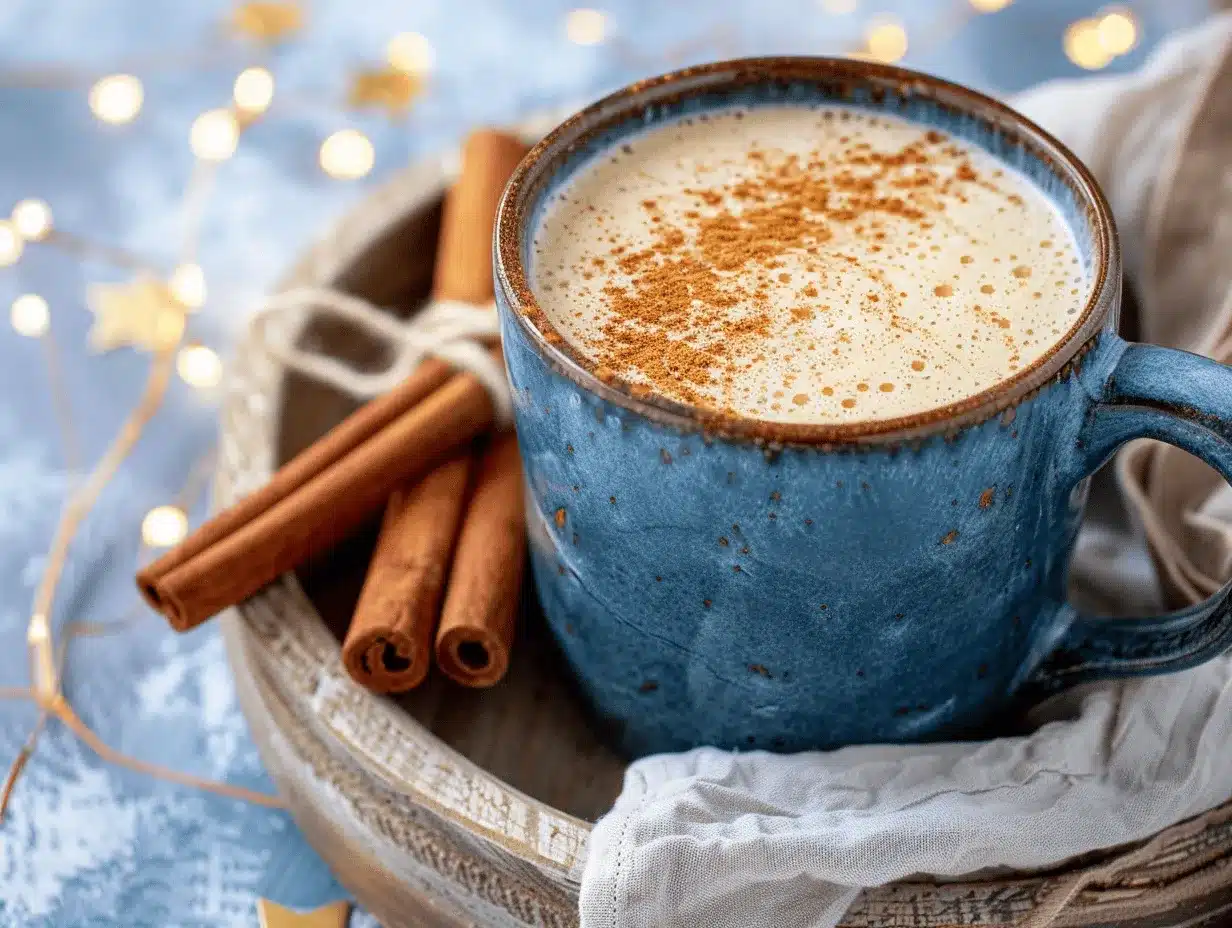 cinnamon vanilla moon milk preparation steps