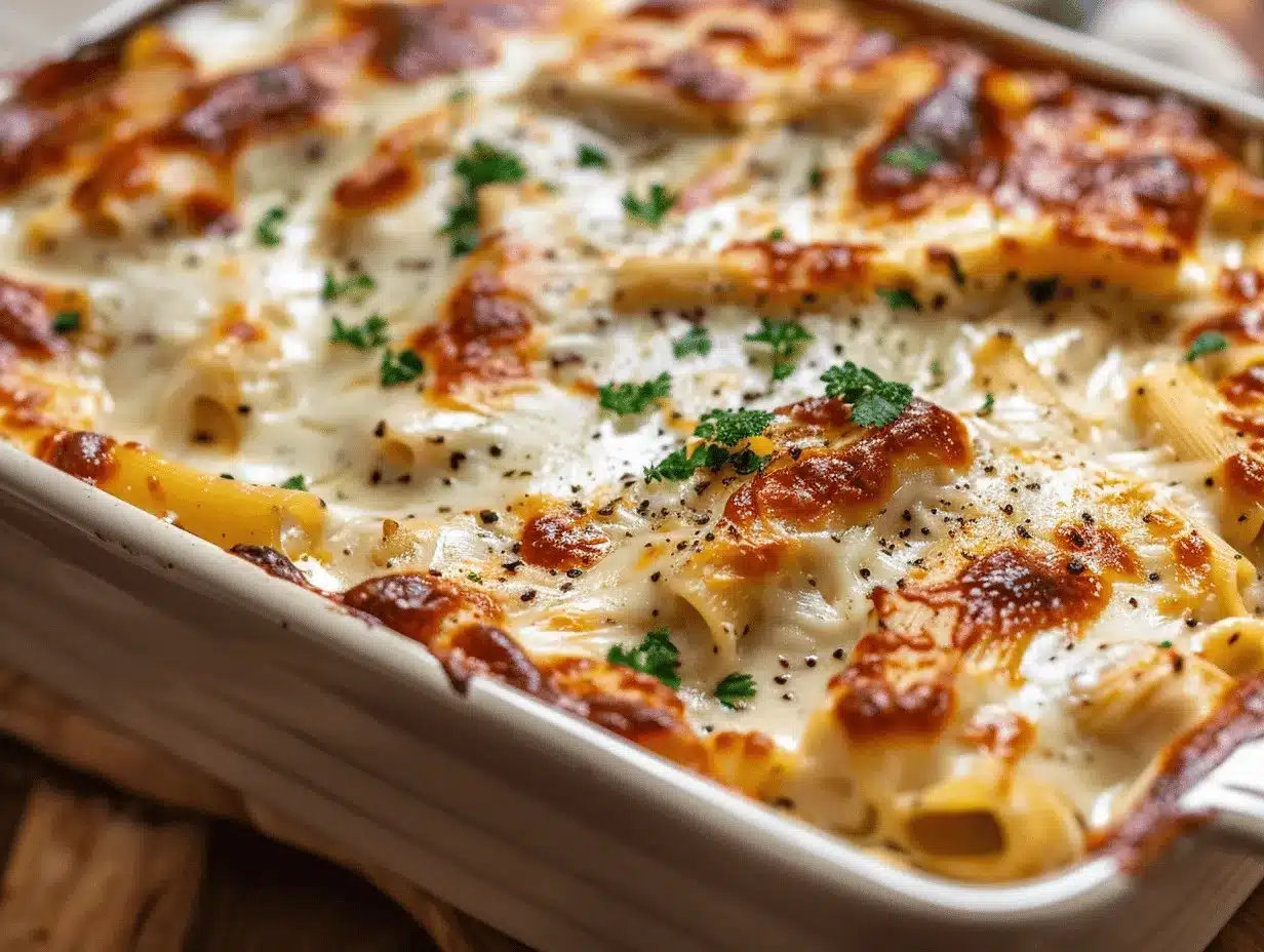 Cowboy Butter Chicken Alfredo Bake preparation steps