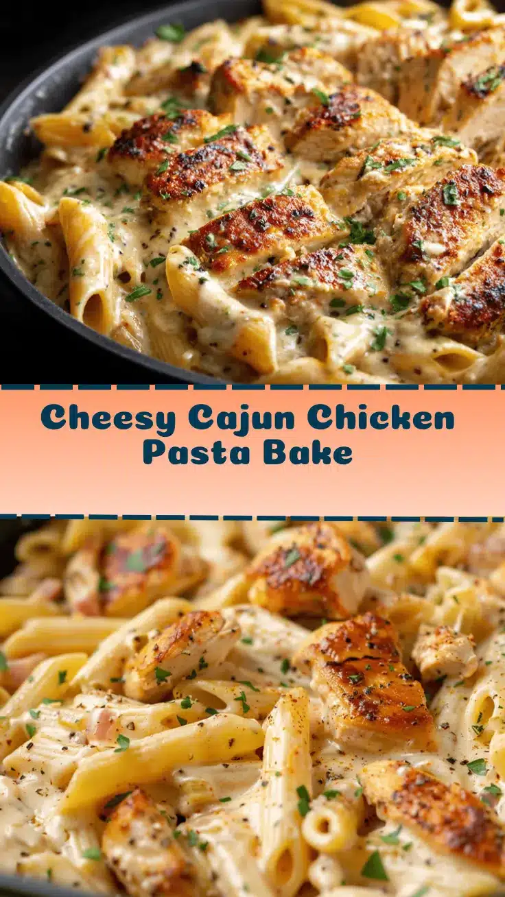 Creamy Cajun Chicken Pasta Bake recipe