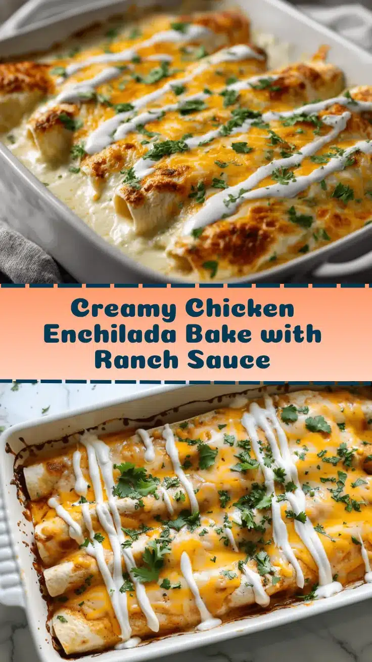 creamy chicken enchilada bake recipe