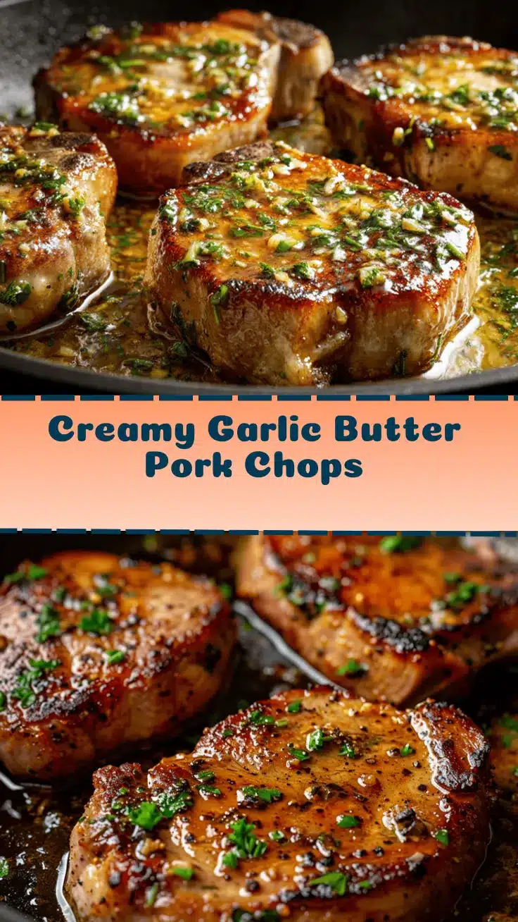 creamy garlic butter pork chops recipe