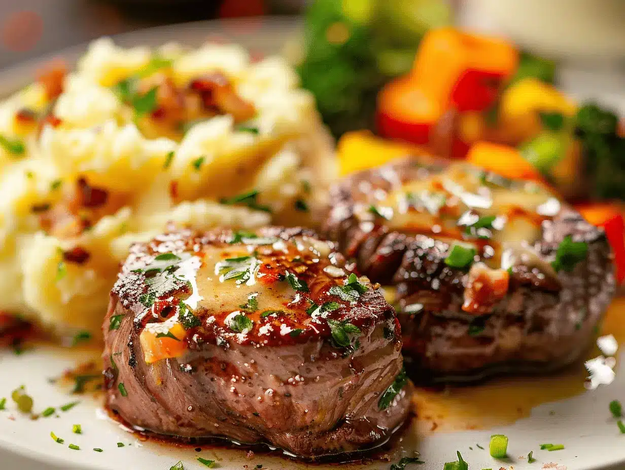 creamy garlic butter steak bites preparation steps