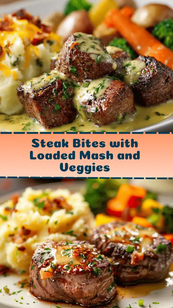 creamy garlic butter steak bites recipe