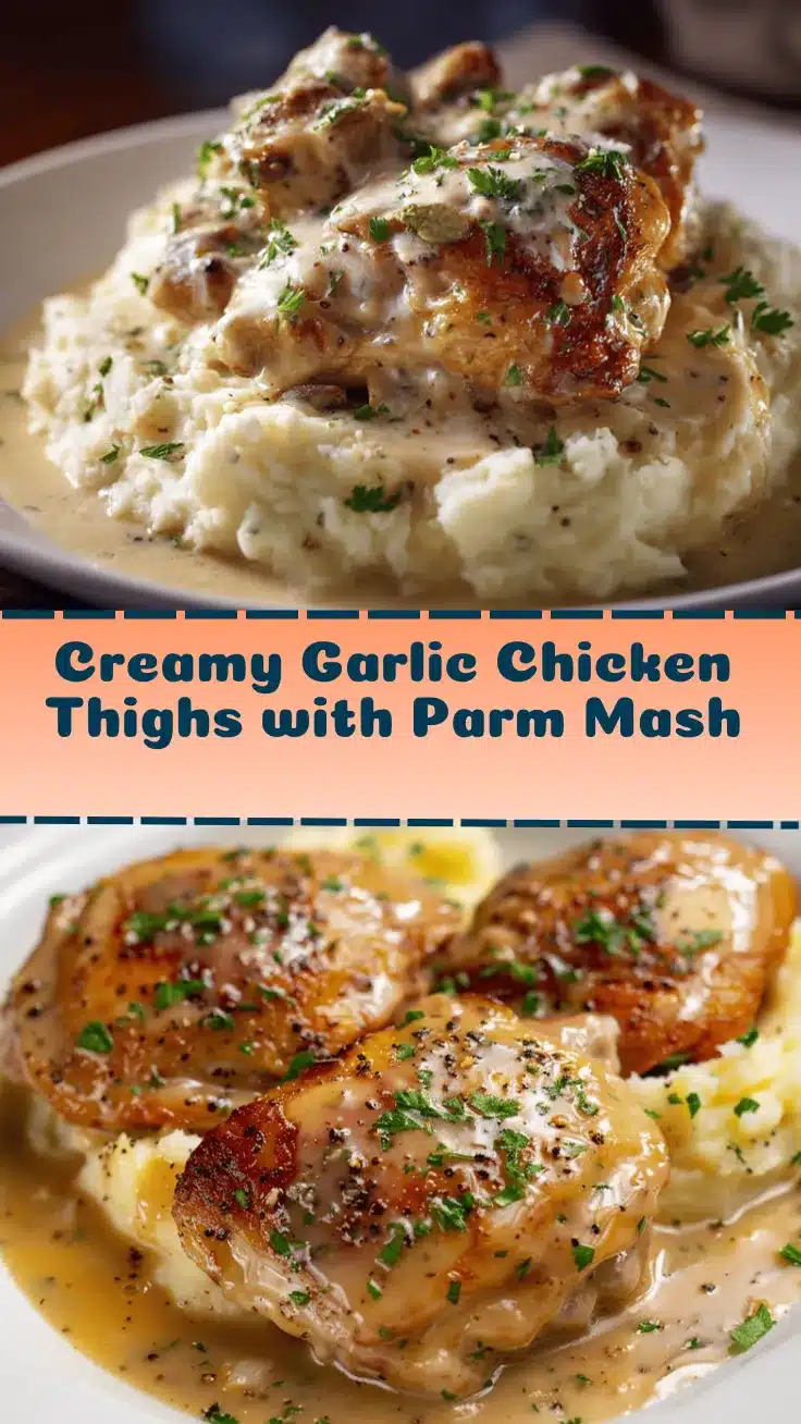 creamy garlic chicken thighs recipe