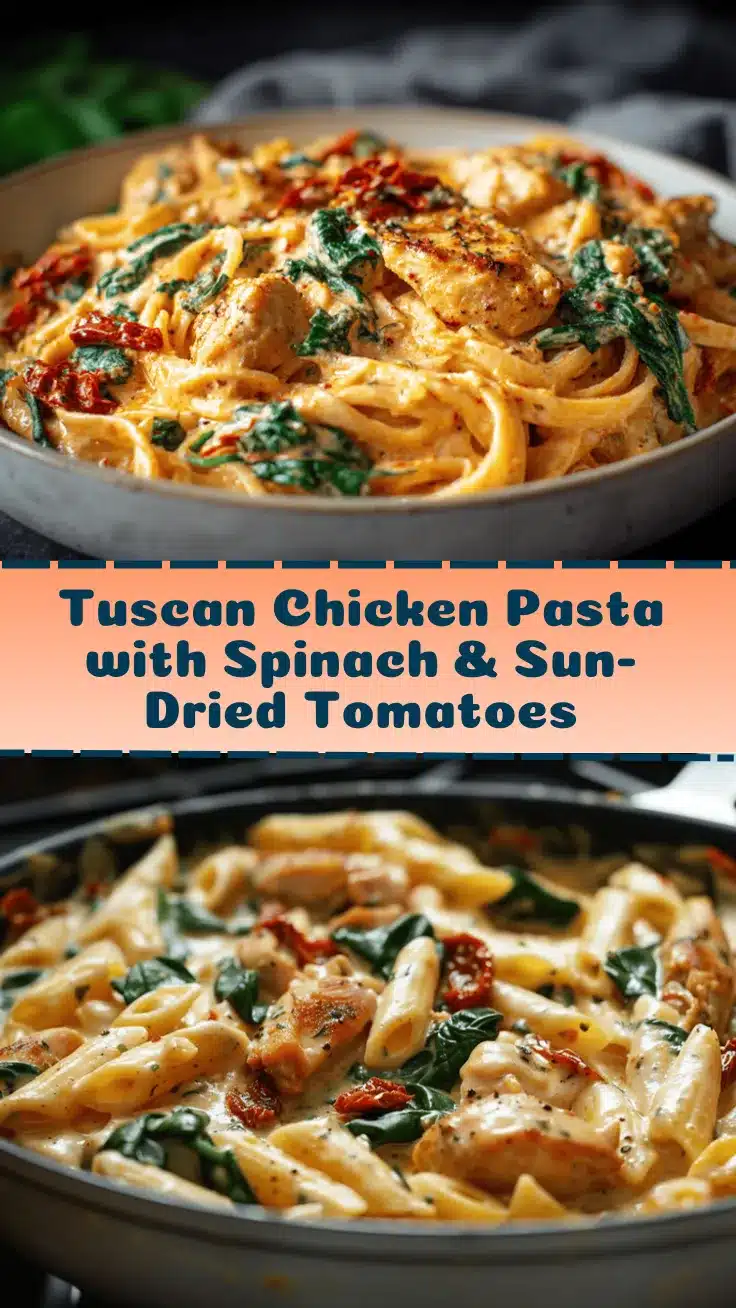 creamy Tuscan chicken pasta recipe