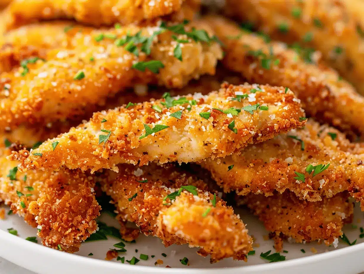 crispy parmesan ranch chicken tenders preparation steps