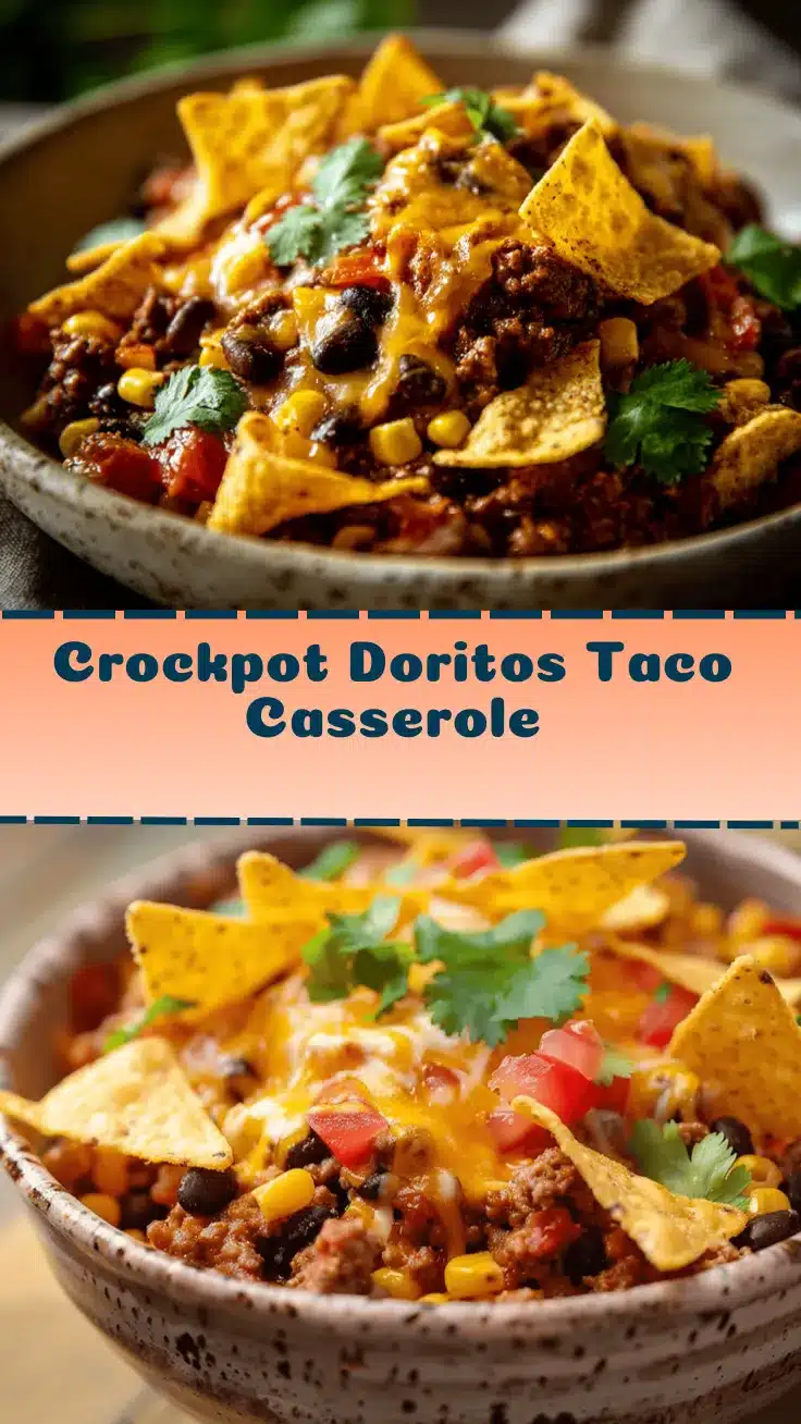 Crockpot Doritos taco casserole recipe