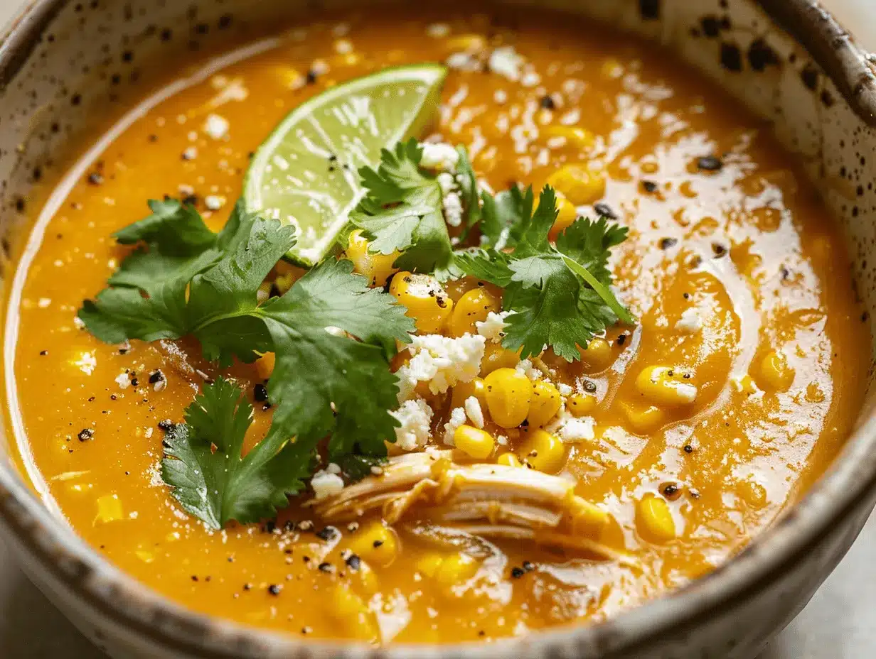 Crockpot Mexican Street Corn Chicken Chowder preparation steps