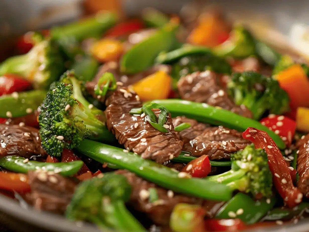 honey garlic beef stir fry preparation steps
