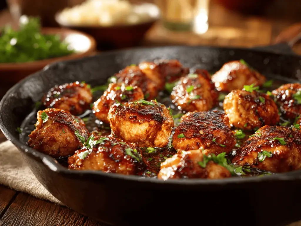 Honey Garlic Butter Chicken Bites - featured image