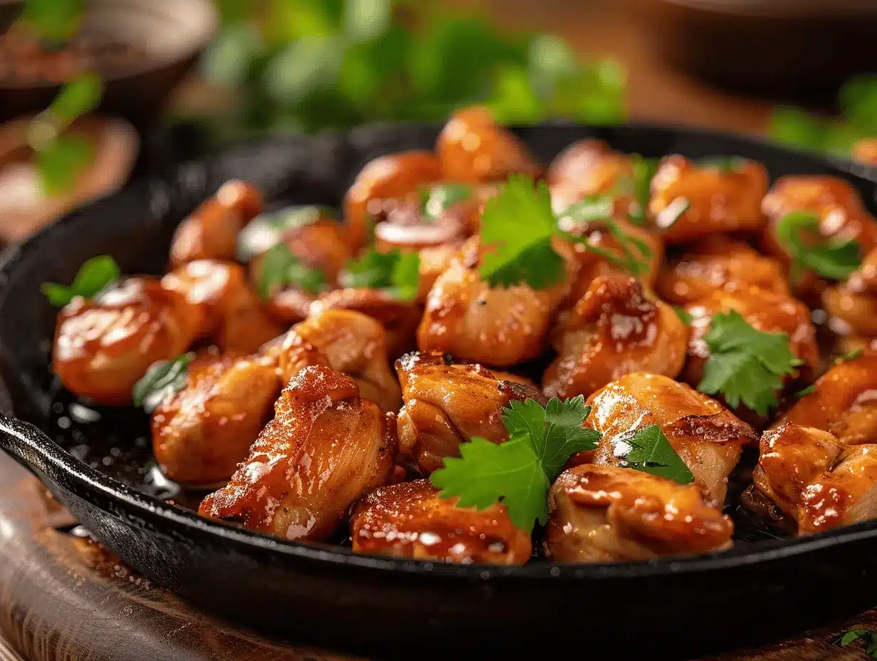 Honey Garlic Butter Chicken Bites preparation steps