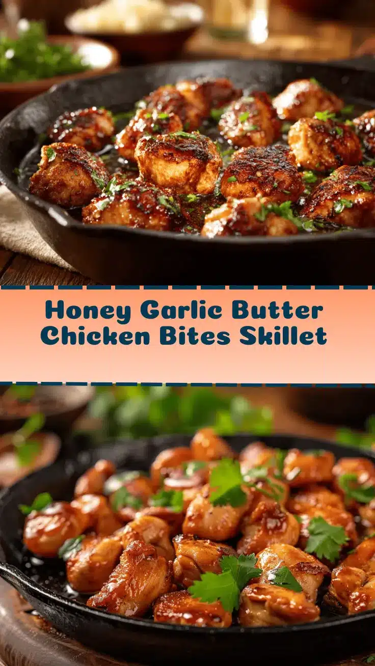 Honey Garlic Butter Chicken Bites recipe