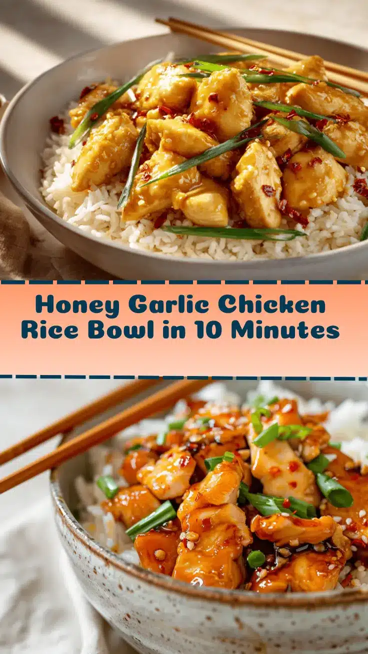 honey garlic chicken rice bowl recipe
