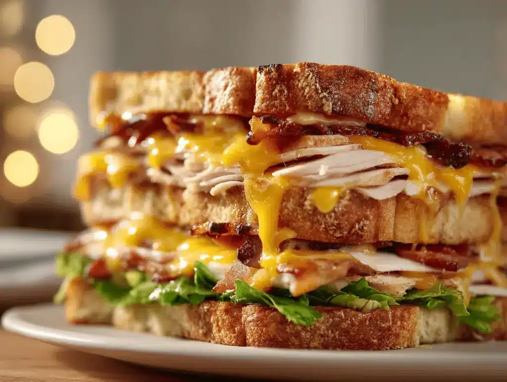 Honey Mustard Turkey Bacon Melt - featured image