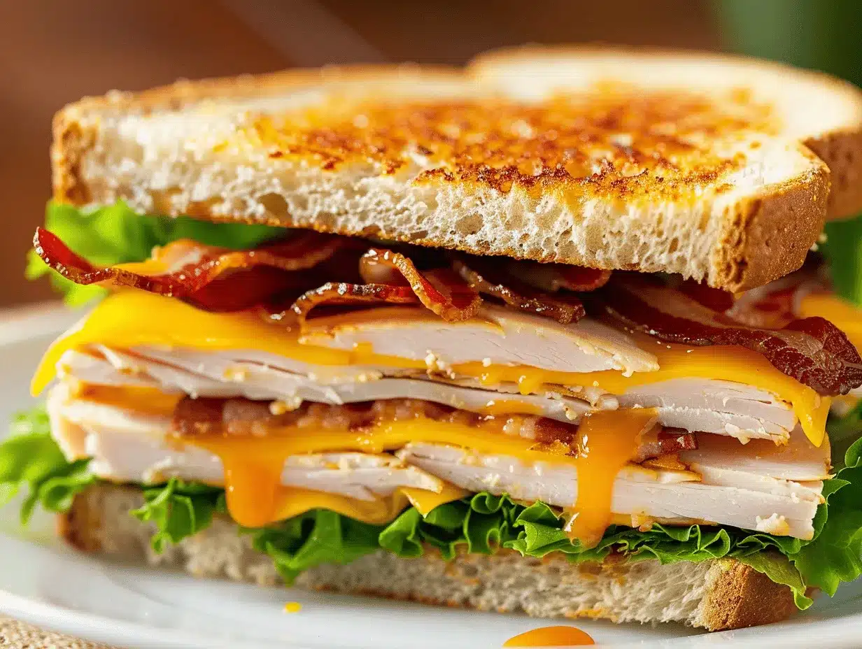 Honey Mustard Turkey Bacon Melt preparation steps