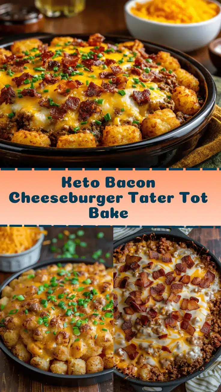 keto bacon cheeseburger tater tot casserole recipe