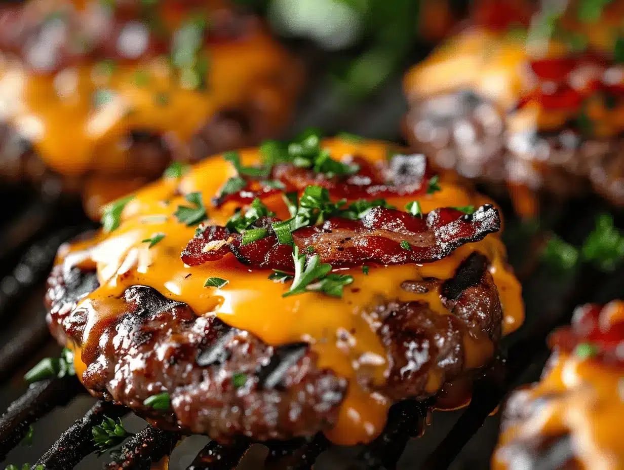 loaded bacon cheddar smash burgers preparation steps