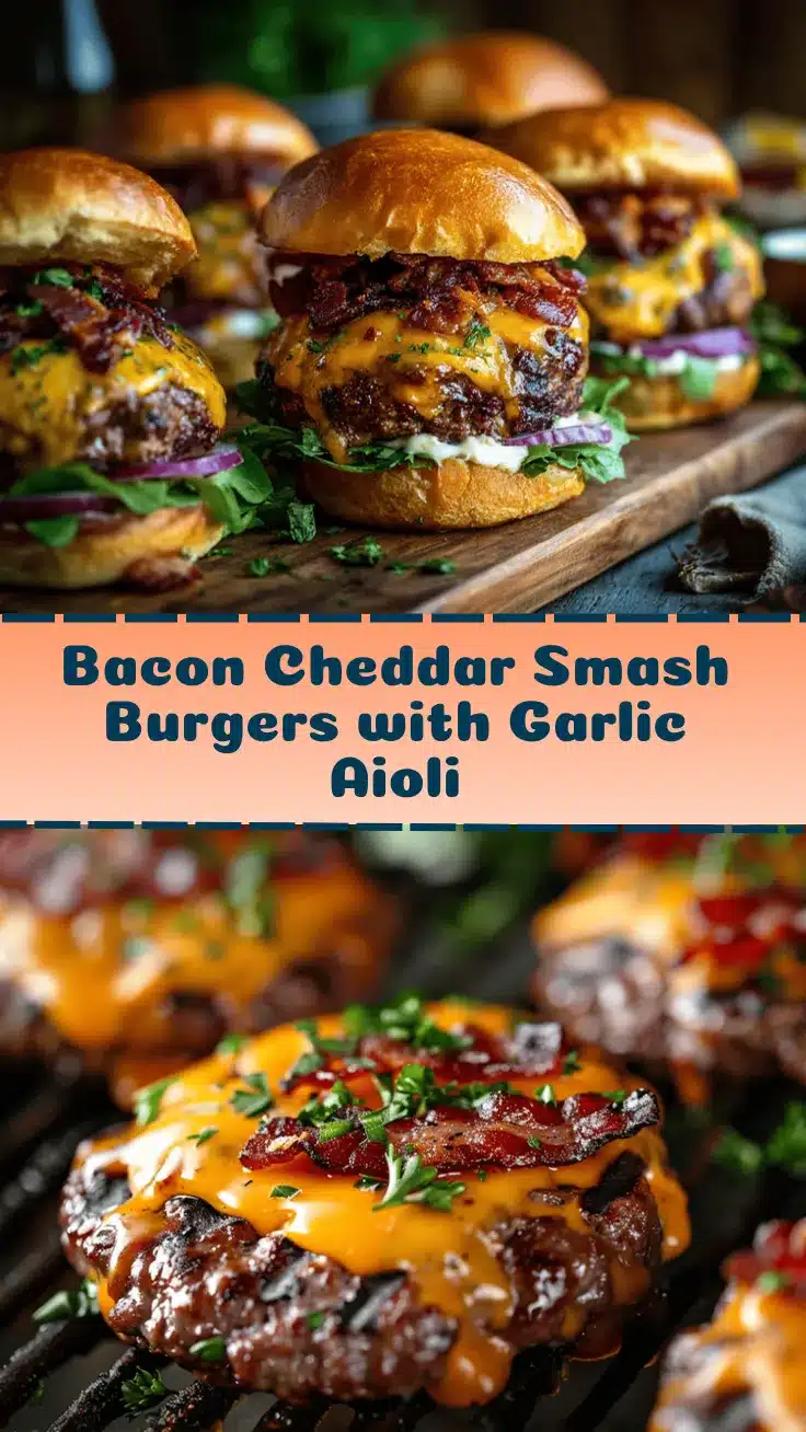 loaded bacon cheddar smash burgers recipe