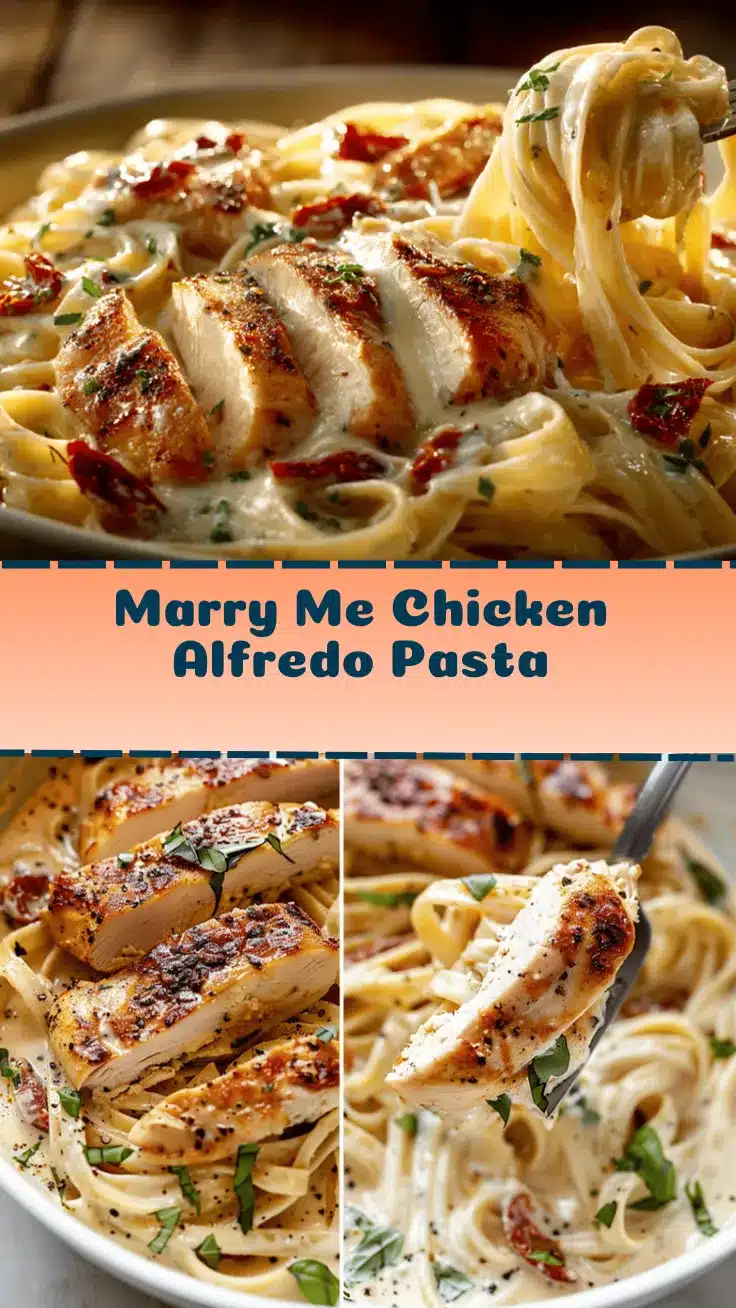 Marry Me Chicken Alfredo Pasta recipe