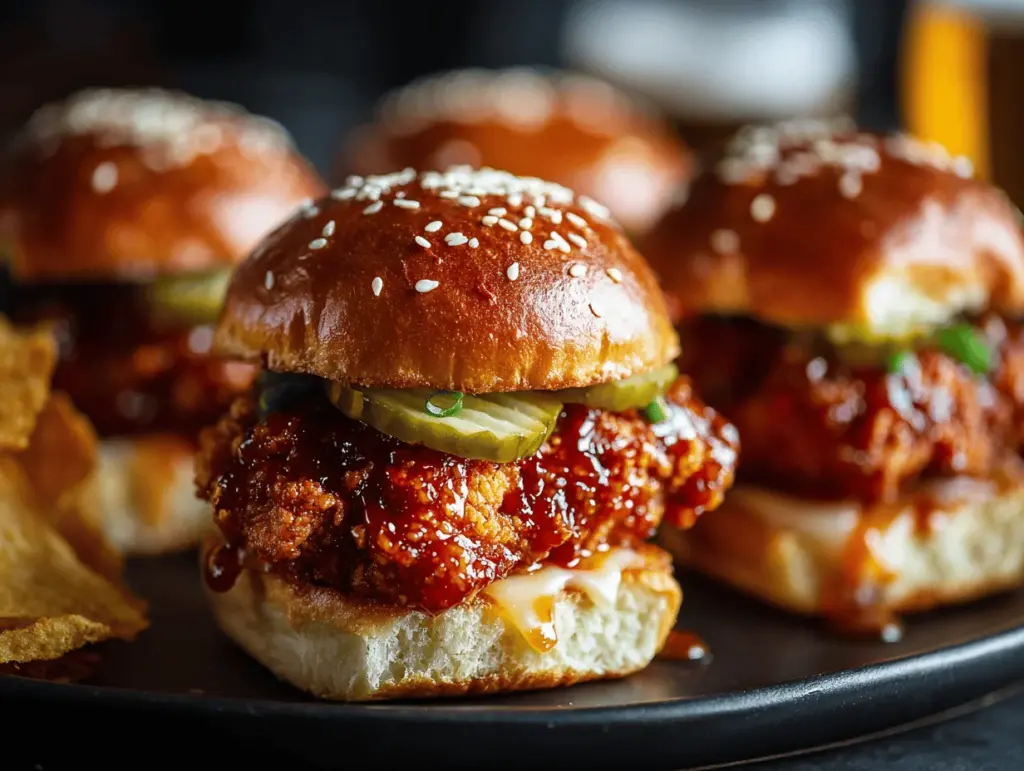 Nashville Hot Honey Chicken Sliders - featured image