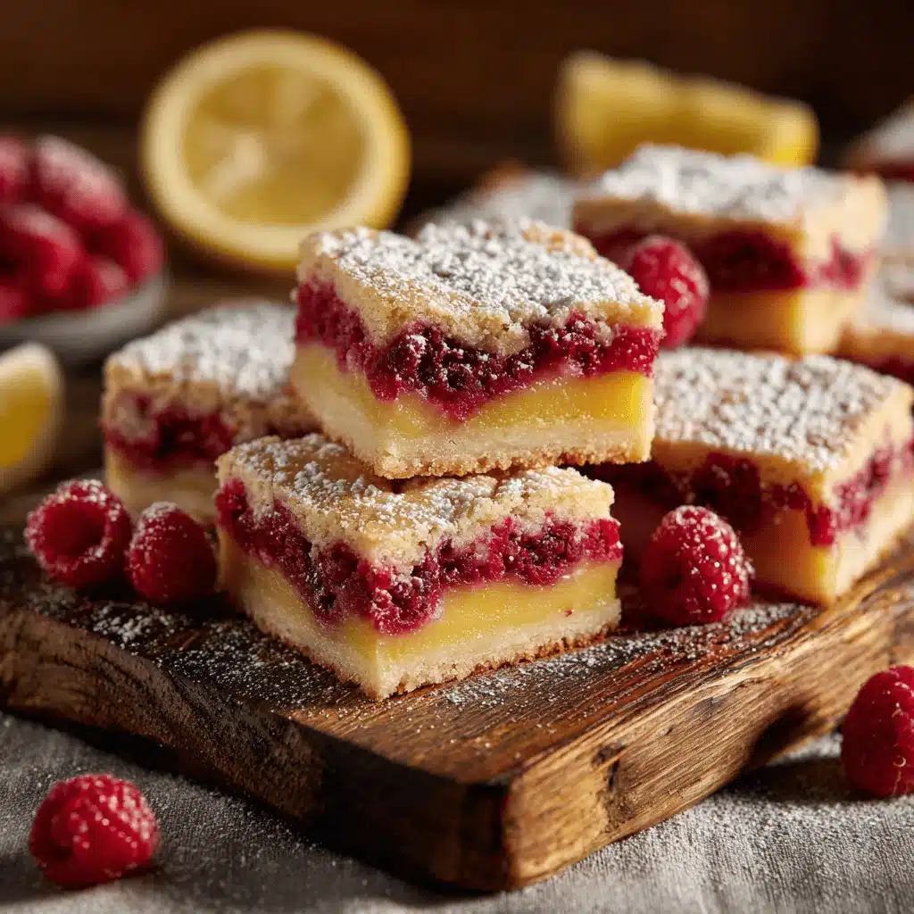raspberry lemon bars - featured image