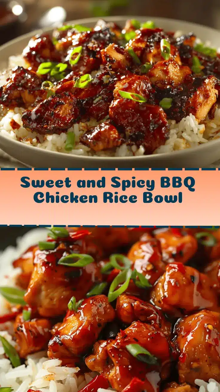 sweet and spicy BBQ chicken bowl recipe