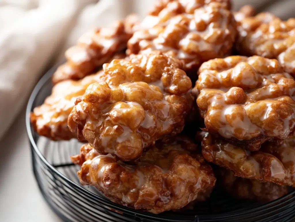 air fryer apple fritters - featured image