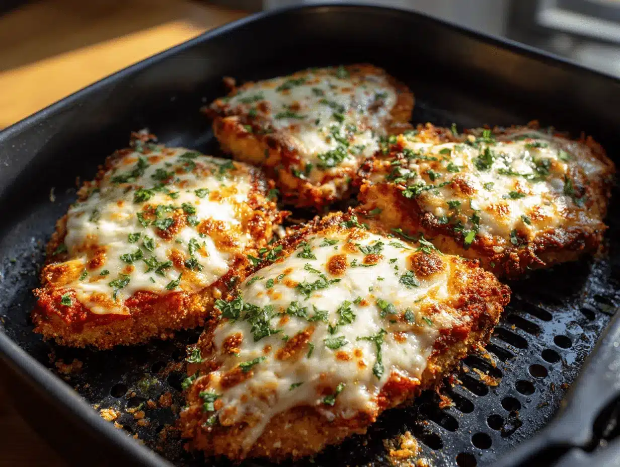 air fryer chicken parmesan preparation steps