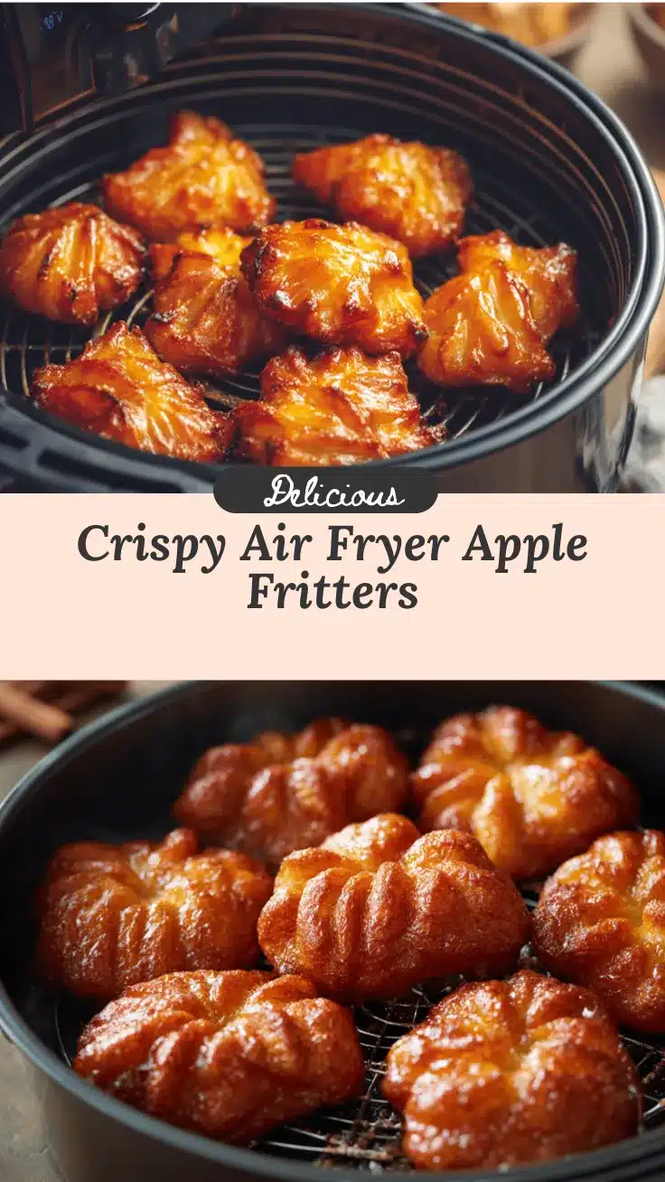 Air Fryer Cinnamon Apple Fritters recipe